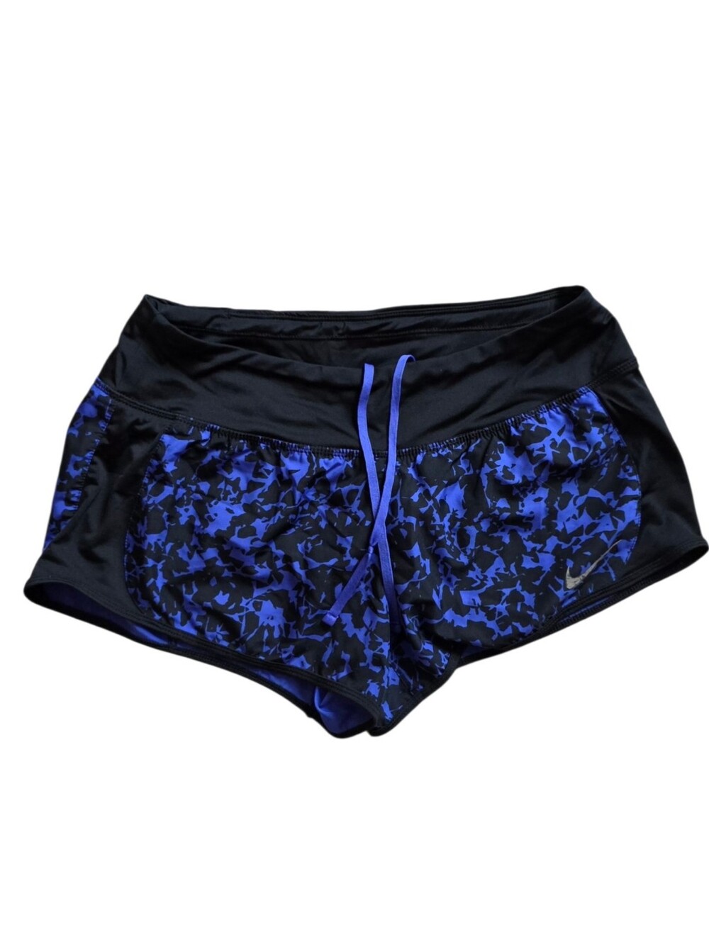 Nike Medium Dri-FIT‎ Blue Black Performance Fitness Running Shorts